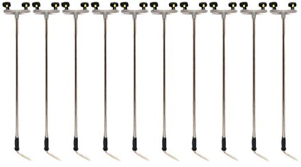 10Pcs 2Led Straat Lamp 1:100 Ho Schaal Straat Licht Landschap Mini Lantaarnpaal Voor Zand Tafel Model 2