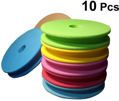 10Pcs 3.95 Inch Grote Size Foam Vislijn Spoel Spoel Vislijn Houder (Willekeurige Kleur)