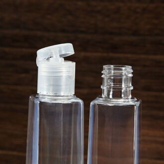 10Pcs 30Ml/1Oz Herbruikbare Plastic Lege Travel Size Fles Flip Cap Liquid Hand Lotion Shampoo Hand sanitizer Dispenser