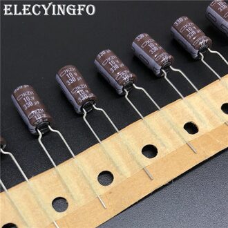 10Pcs 330Uf 10V330UF Ncc Kzh Serie 6.3X11Mm Lage Esr Lage Impedantie 10V330uF Aluminium Elektrolytische Condensator