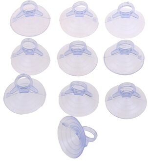 10Pcs 35/45Mm Zwart/Clear Rubber Zuignap Suckers Haak Auto Zonnescherm Zuignap Auto Accessoires 3.5cm doorzichtig