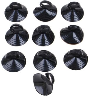10Pcs 35/45Mm Zwart/Clear Rubber Zuignap Suckers Haak Auto Zonnescherm Zuignap Auto Accessoires 4.5cm zwart
