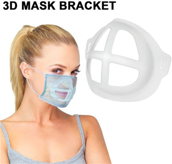 10Pcs 3D Breathable Ventil Mouth Mask Support Breathing Assist Mask Inner Cushion Bracket Food Grade PE Mask Holder