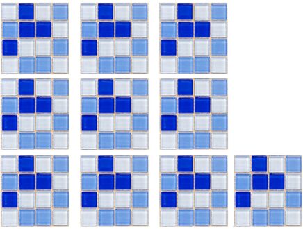 10Pcs 3D Kristal Tegel Stickers Diy Waterdichte Zelfklevende Muurstickers Keuken Decor Muurstickers Waterdichte Pvc Tegels