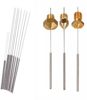 10Pcs 3D Printer Nozzle Cleaning Needles Kit Stainless Steel Cleaning Tool X6HB