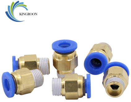 10pcs 3D Printer Parts Pneumatic Connectors PC4-01 1.75mm PC6-01 3.0mm PTFE Tube quick coupler j-head Fittings For V5 V6 Hotend
