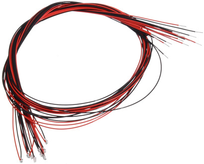 10pcs 3V/12V 0402 SMD Led Pre-soldered Micro Litz Wired Leads Red SMD Led Lamp Model DIY 200mm Long