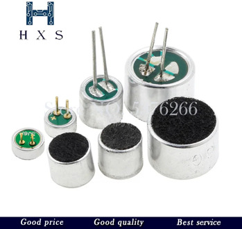 10pcs 4.5*2.2mm 6*2.2mm 6*5mm 9*7mm electret microphone condenser Pickup microphone 52DB 56DB with 2pin