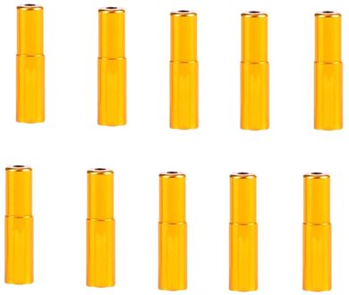 10Pcs 4/5Mm Aluminium Kabel End Cap Fiets Derailleur Shift Brake Draad Tip Behuizing Adereindhulzen Crimps fiets Accessoires goud 5mm