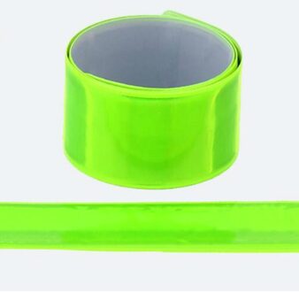 10Pcs 40Cm Fiets Reflecterende Tape Nacht Veiligheid Running Armband Wrist Ankle Been Bands groen