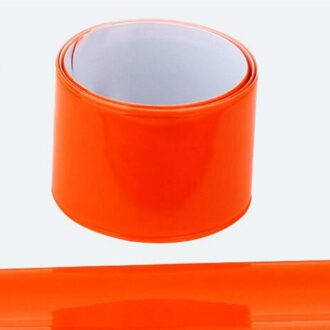 10Pcs 40Cm Fiets Reflecterende Tape Nacht Veiligheid Running Armband Wrist Ankle Been Bands oranje