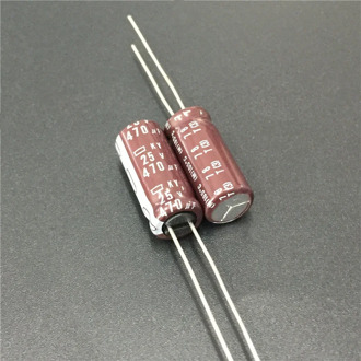 10pcs 470uF 25V NIPPON NCC KY Series 8x20mm Low impedance ESR Long Life 25V470uF Aluminum Electrolytic Capacitor