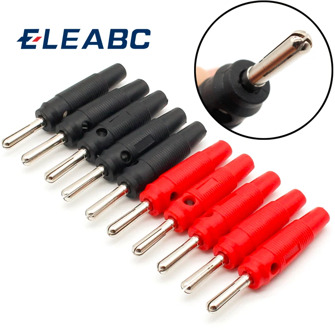 10pcs 4mm Banana Plug High Current Insulated Shrouded Stackable Connector Screw connection