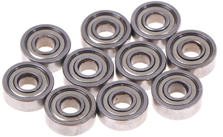 10pcs 5*14*5mm Deep Groove Spherical Carbon Steel Miniature Bearings 605ZZ Low Speed Bearing