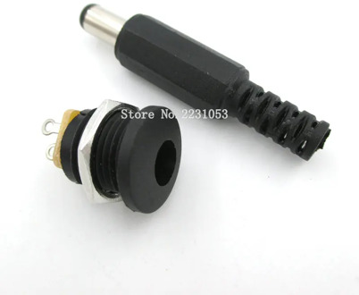 10PCS 5Pair 2.1x5.5mm DC Power Female Plug Jack 5pcs + Male Plug Jack Connector Socket Adapter 5 Sets DC022