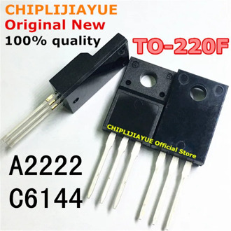 10PCS 5Pair A2222 C6144 TO-220F 2SA2222 2SC6144 TO220F new and original IC Chipset