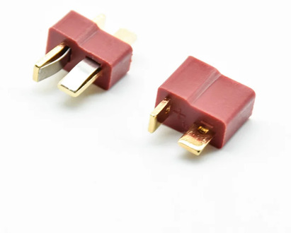 10pcs/5sets red T Plug Male & Female Deans Connectors Style For RC LiPo Battery G08