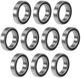 10PCS 6701-2RS 12X18X4 mm Miniature Double Rubber Sealed Deep Groove Ball Bearings