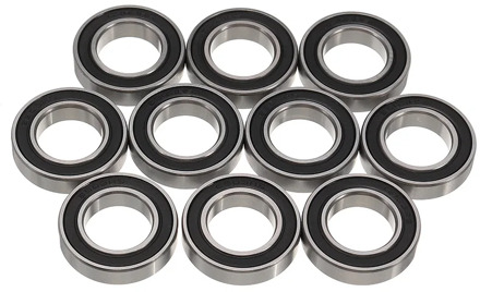 10pcs 6903-2RS Thin Section Bearing 17x30x7mm Ball Bearings Black Ball Bearing