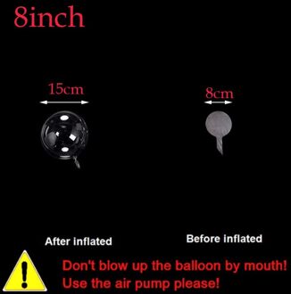 10Pcs 8/10/18/20/24 Inch Transparante Ballon Bobo Clear Ballons Kerst Bruiloft Verjaardag Party Decoraties kids Helium Ballonnen 8duim