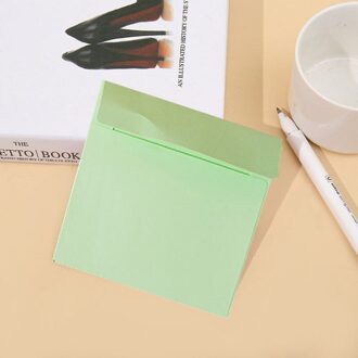 10Pcs 8 Kleur Vierkante Blanco Enveloppen 100*100Mm Wenskaarten Mini Cd Enveloppen Kaart Huwelijksuitnodiging groen