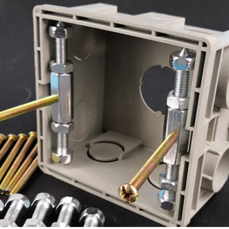 10pcs 86 Type Socket Wall Mount Switch Box Recovery Bottom Dark Box Repair Secret Stash Struts Repair