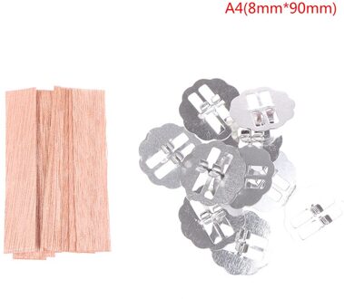 10Pcs 8Mm 10Mm 15Mm Houten Kaarsen Wieken Met Onderhouder Tab Lont Core Diy Kaars Maken Levert parffin Wax Accessoires 4