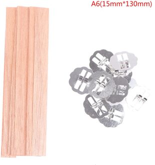 10Pcs 8Mm 10Mm 15Mm Houten Kaarsen Wieken Met Onderhouder Tab Lont Core Diy Kaars Maken Levert parffin Wax Accessoires 6