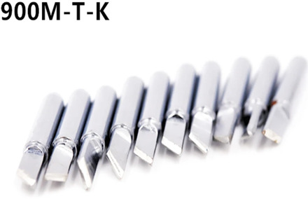 10pcs 900M-T-K Lead Free Soldering Iron Tips For HAKKO 907/933/852D+/936 Soldering Station Electric Replaceable Welding Heads