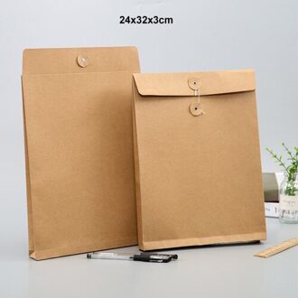 10Pcs A4 Wit/Zwart/Kraftpapier File Organizer Envelop Document Zak 24x32x3cm kraft