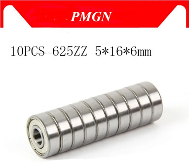 10PCS ABEC-5 625ZZ 625Z 625 ZZ 625-2z 5*16*5 mm Sealed Metal Miniature High quality deep groove ball bearing