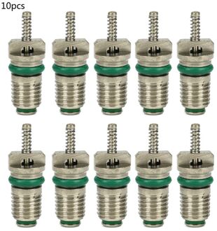 10Pcs Ac R134A Ventiel Automotive Auto Airconditioning Cores Naalden Reparatie groen