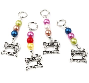 10Pcs Acryl Breien Stitch Markers Antiek Zilver Haak Stitch Lock Knit Rij Counter Handwerken Accessoires Doe Benodigdheden 6.3x2cm