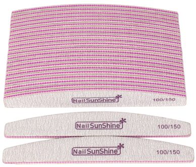 10pcs Acryl Nail Files Block Buffer Voor Manicure UV Gel Nagellak Bestand 100/150 grit Sterke Schuurpapier Manicure Nail care Tool