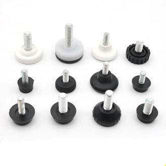 10pcs Adjustable Furniture Bolt Chair Feet Level Floor Protector Leg Pad Base M8 M6 Sofa Table Screw-in Furniture Accessory
