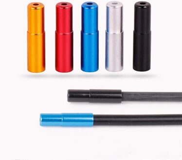 10Pcs Aluminium Cycling Bike Remkabel Tips Fiets Derailleur Shifter/Brake Cable End Tip Caps goud brake 10stk