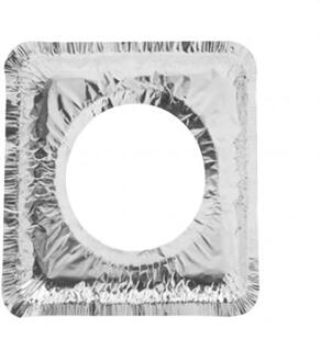10Pcs Aluminium Folie Papier Gasfornuis Fornuis Protectors Cover Pad Vetvrij Aluminiumfolie Papier Keuken Schoonmaken Accessoires plein