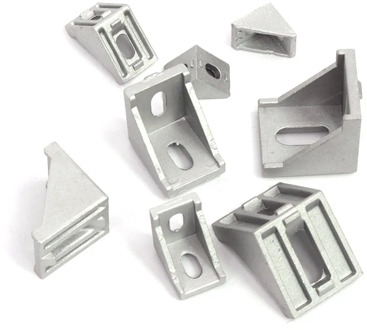 10pcs Aluminium Profile 2020 2028 3030 3060 4040 4080 4545 Corner Bracket Fitting Angle 20 30 40 45 Connector Bracket CNC Part