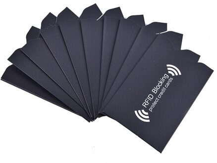 10Pcs Anti-Diefstal Rfid Card Protector Voor Bankkaart Rfid Blocking Mouwen Portemonnee Lock Identiteit Anti-Diefstal beschermhoes