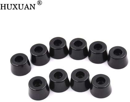10Pcs Anti-Slip Zwart Duable Zachte Rubber Meubels Stoel Tafel Voeten Been Bodem Glijdt Shock Floor Protector Schroef op Pad