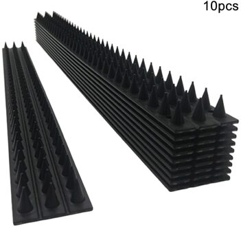 10Pcs Anti Vogel Doorn Intruder Repellent Anti Klim Inbreker Home Zwarte Tuin Security Afschrikmiddel Installeren Hek Muur Spikes