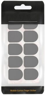 10Pcs Anti Zweet Antislip Vinger Mouw Mobiele Game Mouw Smart Touch Screen Gaming Handschoenen Ademend Vinger Babybedjes Accessoires zilver