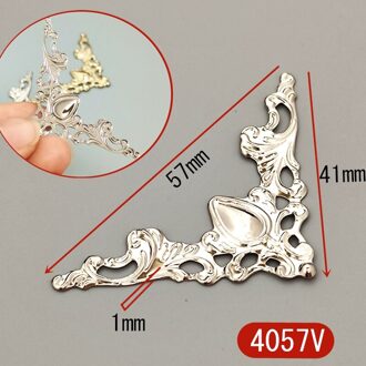 10Pcs Antieke Sieraden Doos Borst Wijn Houten Case Boek Scrapbook Fotoalbum Frame Decoratieve Corner Edge Protector Guard 4057V