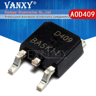 10pcs AOD409 SOT252 D409 TO-252 MOSFET P 26A 60V
