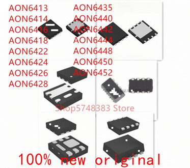 10PCS AON6413 AON6414 AON6416 AON6418 AON6422 AON6424 AON6426 AON6428 AON6435 AON6440 AON6442 AON6444 AON6448 AON6450 AON6452