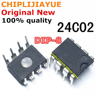 10PCS AT24C02 24C02N DIP8 24C02BN 24C02 DIP-8 New and Original IC Chipset
