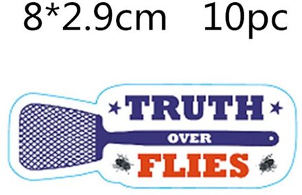 10Pcs Auto Decal Cover Fly Killer Swatter Sticker Decor Art Mural Home Decoratie P2