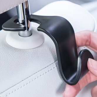 10Pcs Auto Haken Achterbank Verborgen Super Dragende Huishoudelijke Auto Haken Multifunctionele Opslag Haken (Zwart)