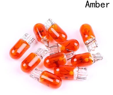 10Pcs Auto Halogeen W5W 194 158 Wiggen 12V 5W Auto Lamp Warm Lampen Instrument Licht Leeslampjes klaring Lamp Галогенная Лампа AB