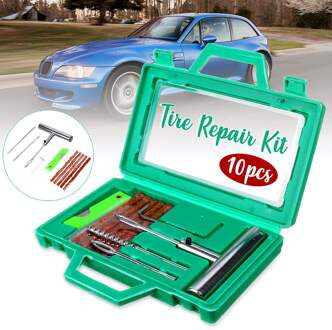 10Pcs Autoband Reparatie Tools Kit Band Reparatie Set Heavy Duty Tubeless Auto Motorfiets E Bike Tire Repair Tool set Auto Accessoires